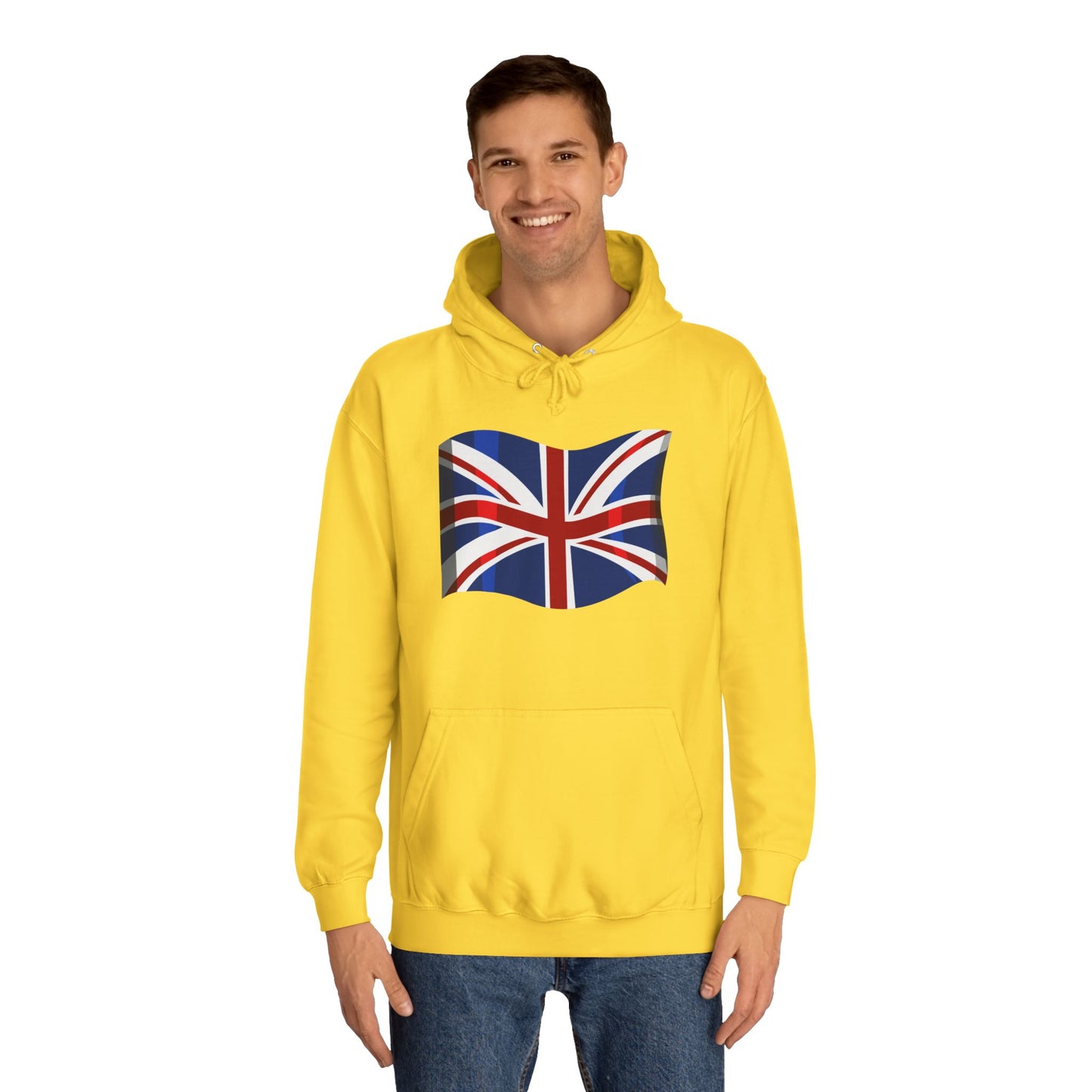 Unisex College Hoodie - Iconic British Flag