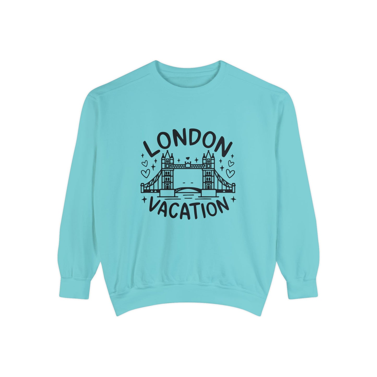 Unisex Garment-Dyed Sweatshirt Classy - London's Vacation