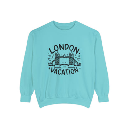 Unisex Garment-Dyed Sweatshirt Classy - London's Vacation
