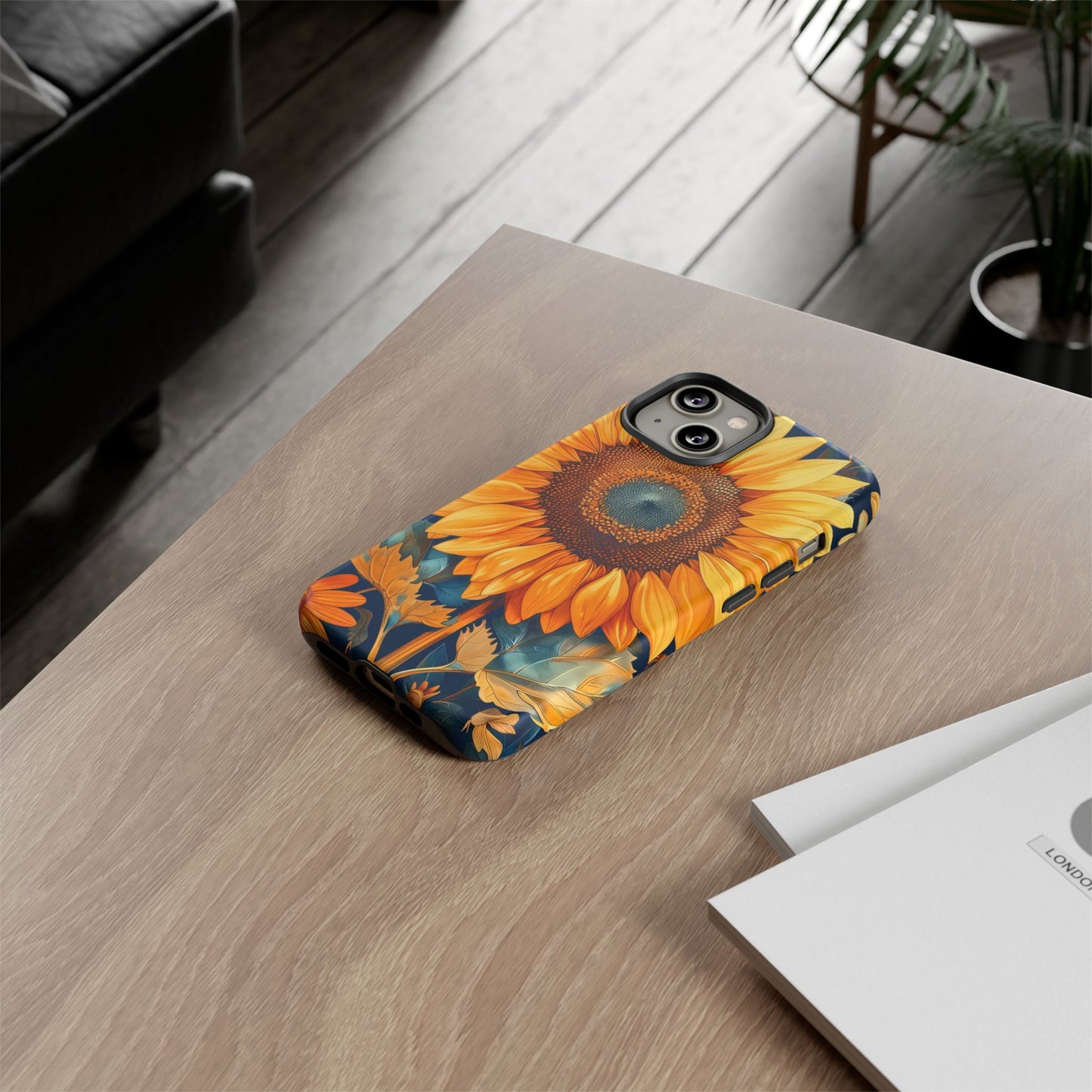 Sunflower Phone Case - Floral Design for Nature Lovers, Cute Spring Accessory, Gift for Her, Eco-Friendly Cover