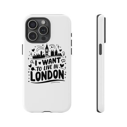 London City iPhone Case, Tough Phone Cover, Travel Gift, London Souvenir, Adventure Accessory, Wanderlust Decor