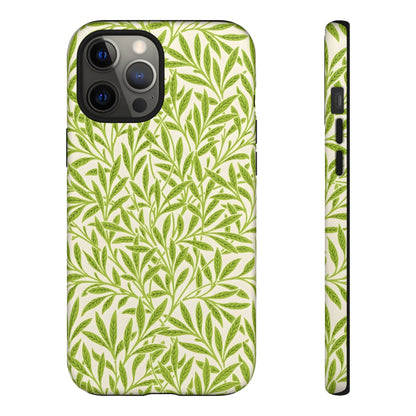 Green Leaf iPhone Case, Tough Cases, Botanical Phone Protection, Eco-Friendly Cover, Nature Lover Gift, Trendy Cell Phone Accessory