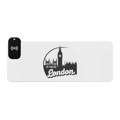 Wireless Charging Gaming Mouse Pad, LED Desk Mat, Modern Gaming Decor, Office Accessories, Gift for Gamers, Home Office Essentials, [...]