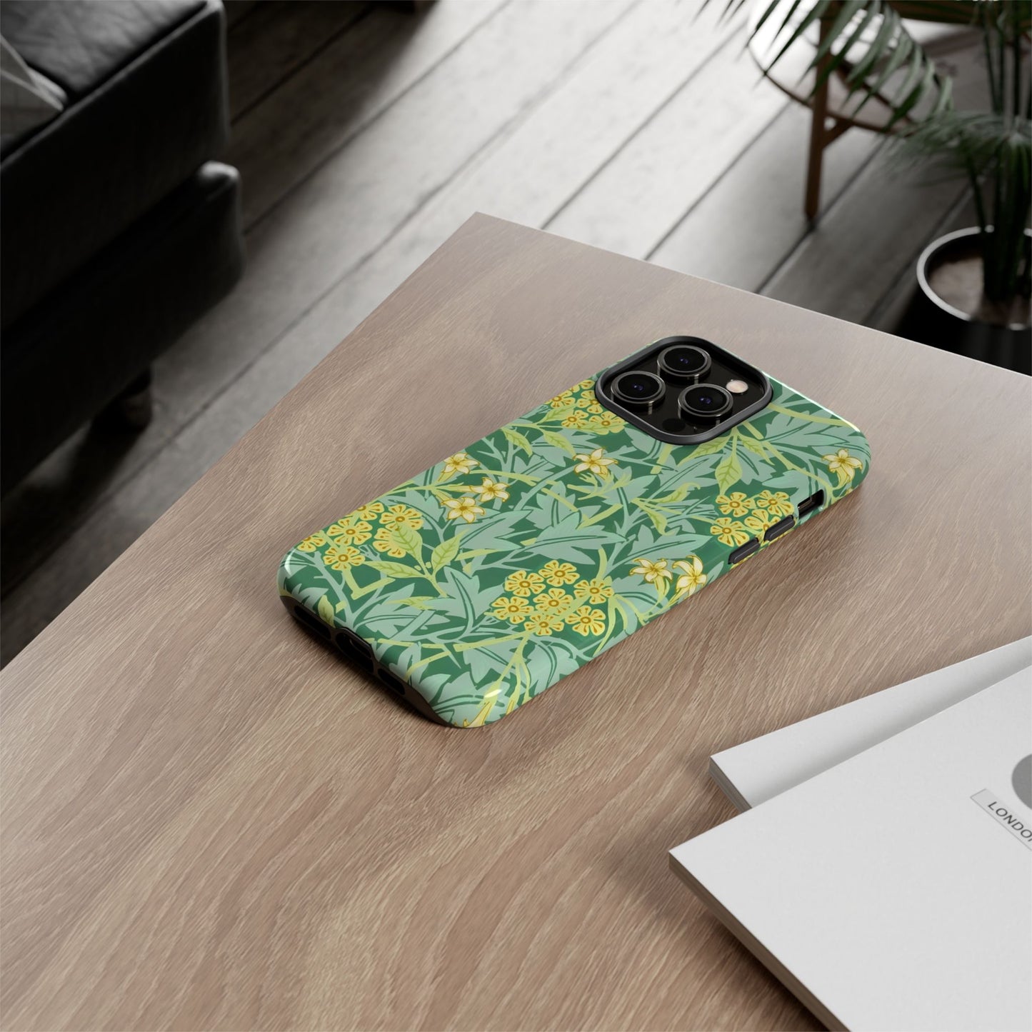 Tough Cases Organic Floral Phone Case, Stylish iPhone Cover, Eco-Friendly Gift, Nature Lover Accessory, Spring Decor, Unique Phone Protector