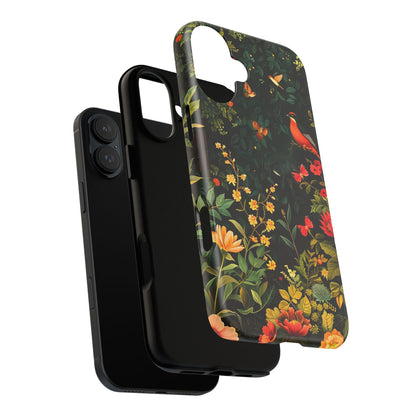 Floral Tough Phone Case, Nature-Inspired Design, Ideal for Garden Lovers, Gift for Birthdays, Christmas, Eco-Friendly Accessory