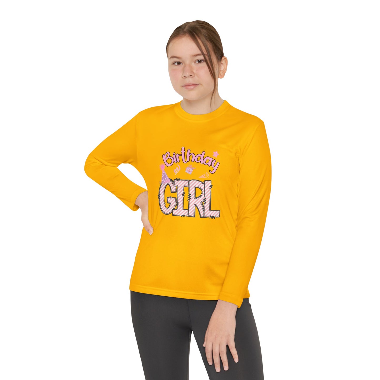 Birthday Girl Youth Long Sleeve Tee - Perfect for Celebrations!