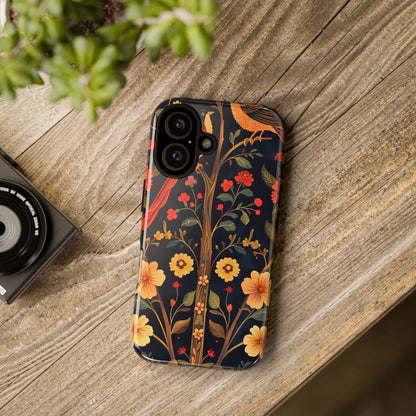 Floral Phone Case, Tough Cases, Flower Pattern, Phone Accessory, Gift for Her, Stylish Tech Cover, Nature Lover's Gift