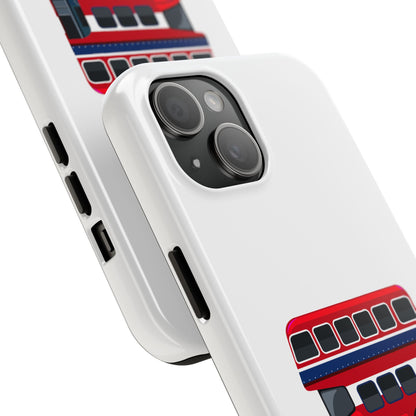 London Double-Decker Bus Tough Phone Case - Durable Design for Adventurers and Travelers