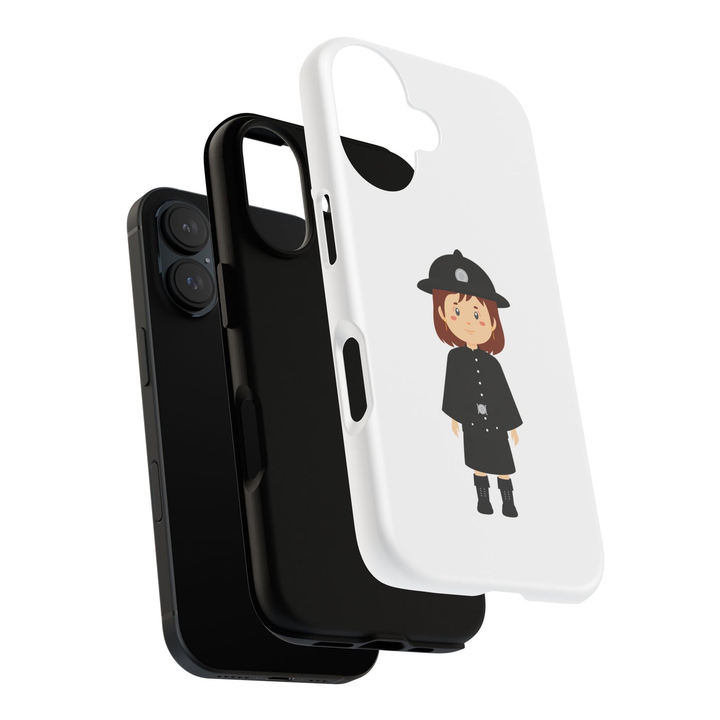 Cute Police Officer Phone Case, Tough Protective Cover, Gifts for Police Lovers, Customizable Phone Case, Unique Design