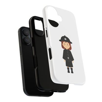 Cute Police Officer Phone Case, Tough Protective Cover, Gifts for Police Lovers, Customizable Phone Case, Unique Design