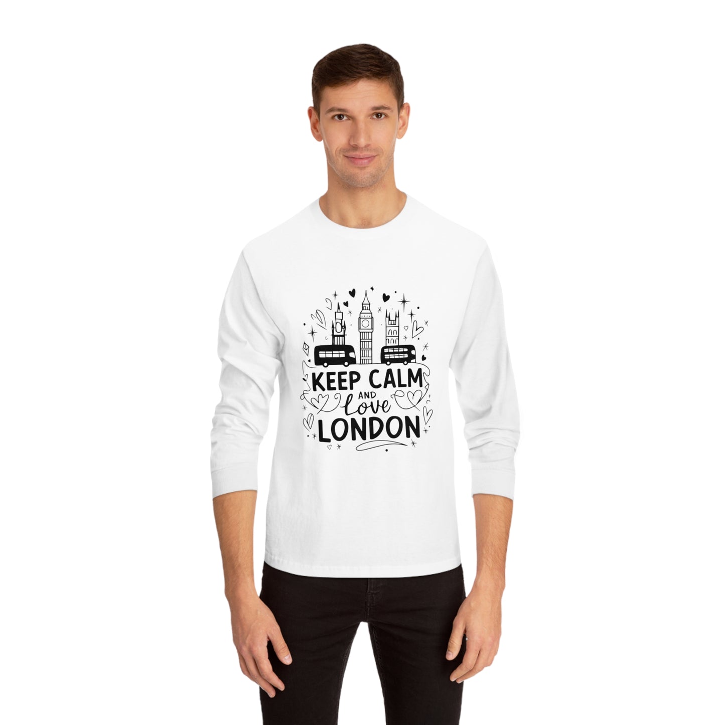 Unisex Classic Long Sleeve T-Shirt - Keep calm and love London