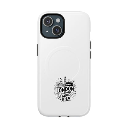 Tough Magnetic Phone Cases - London Is Always A Good Idea, Custom Phone Covers, Travel Gifts, Modern Phone Cases, Durable Cases, [...]