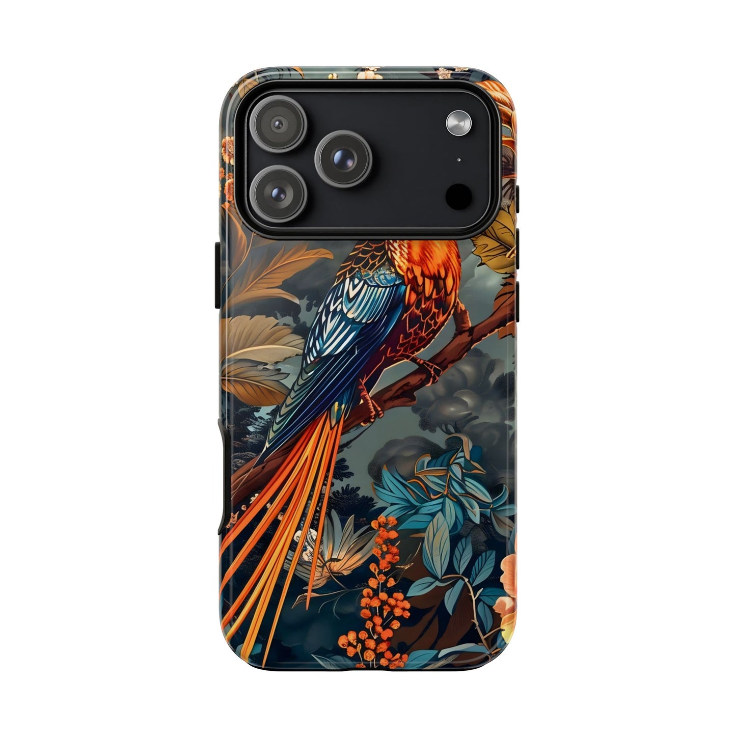 Vibrant Phone Case with Exotic Bird Design, Floral Phone Cover, Tough Case for Nature Lovers, Unique Gift Idea, Phone Accessory, [...]
