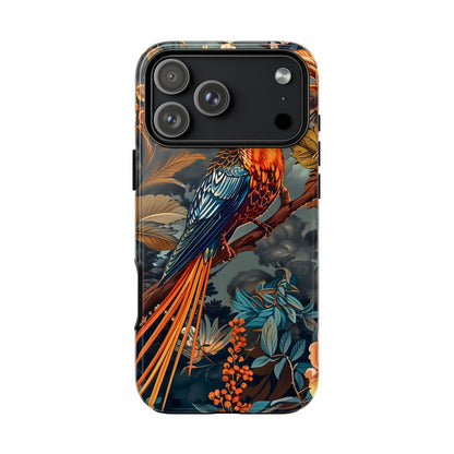 Vibrant Phone Case with Exotic Bird Design, Floral Phone Cover, Tough Case for Nature Lovers, Unique Gift Idea, Phone Accessory, [...]