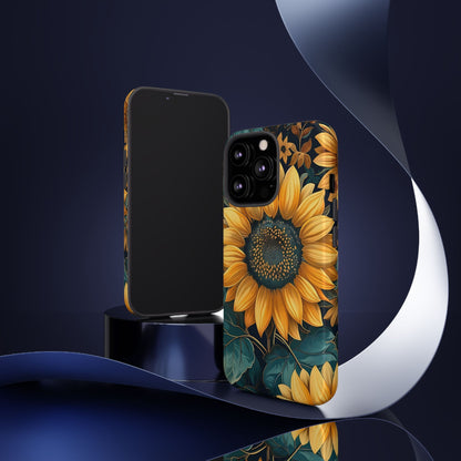 Sunflower Phone Case - Bright Floral Design, Stylish Tough Cover for Sunflower Lovers, Gift for Plant Enthusiasts, Mom Gift, Nature Lovers