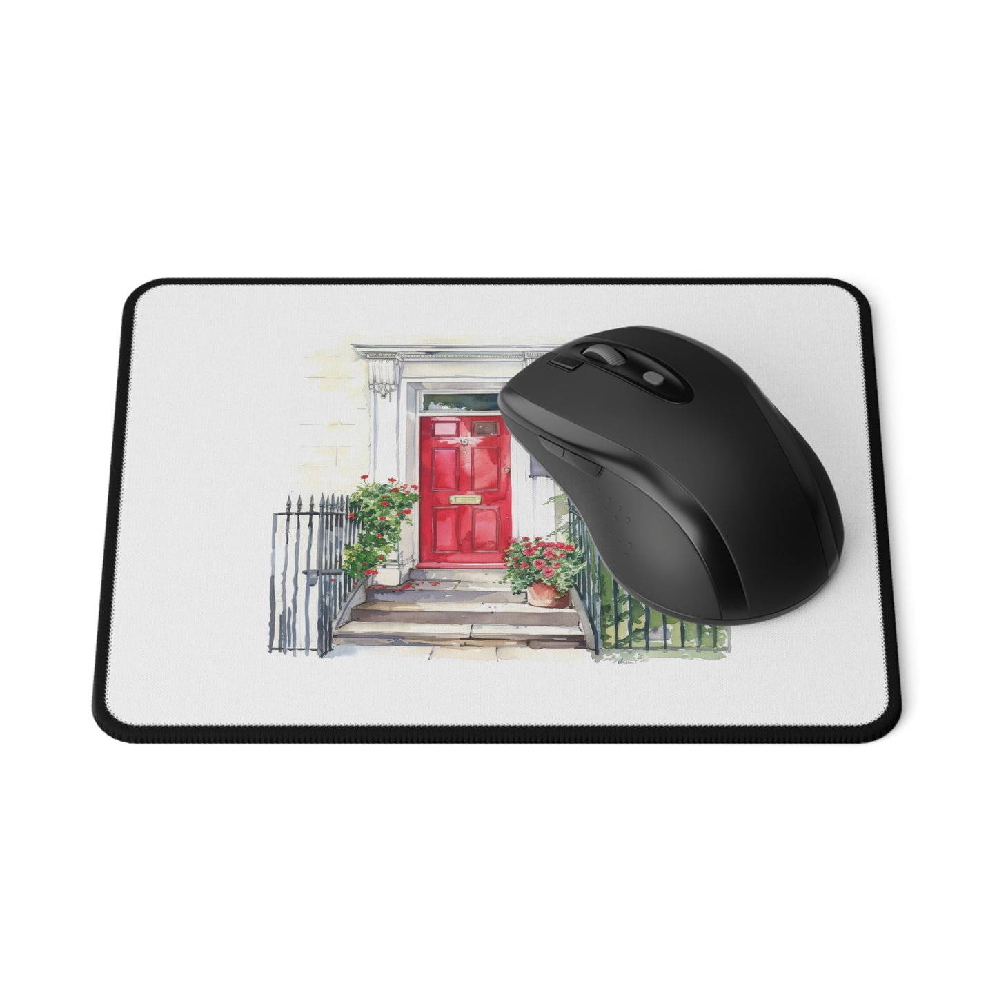 Charming Red Door Non-Slip Gaming Mouse Pad, Unique Desk Accessory, Ideal Gift for Gamers, Home Office Decor, Perfect for Housewarming