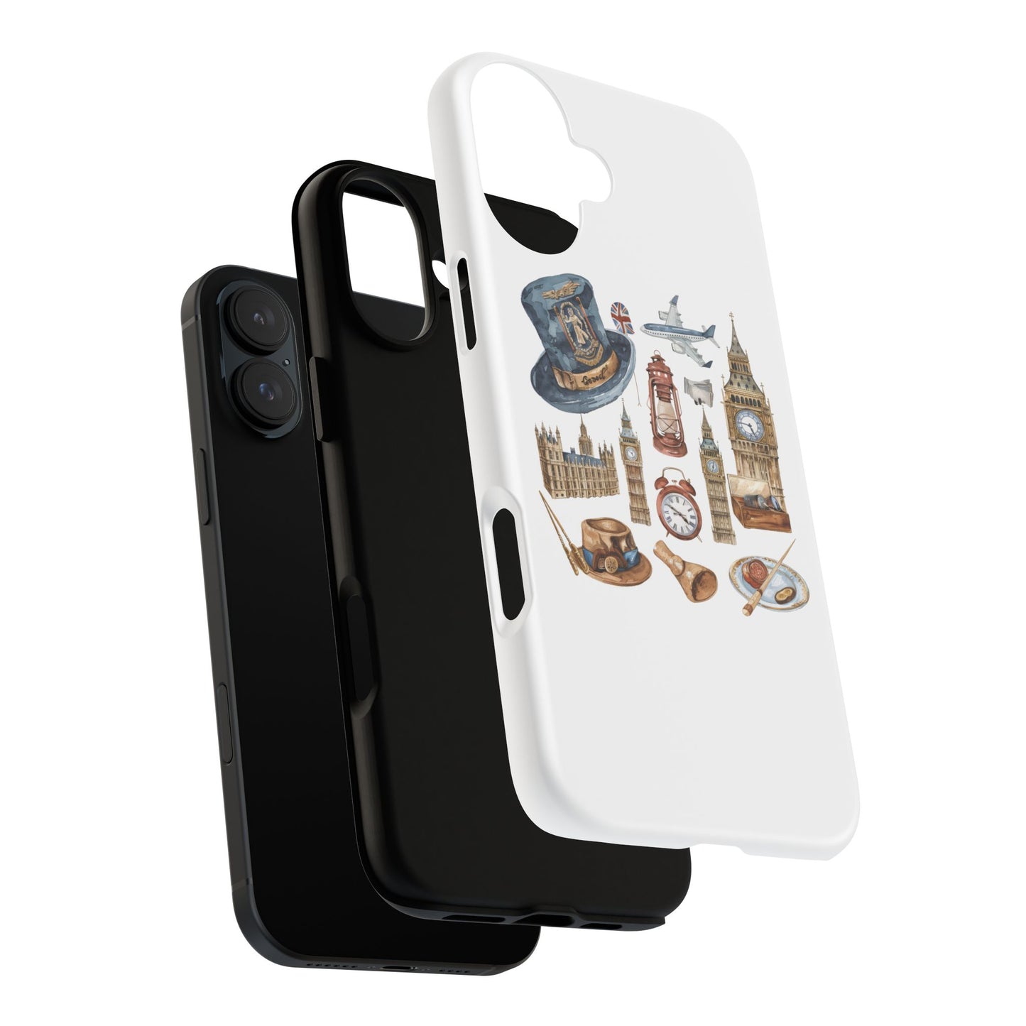 London-Themed Phone Case, Durable iPhone Cover, Gift for Travelers, Unique Cell Phone Accessories, Stylish Gadget Protection