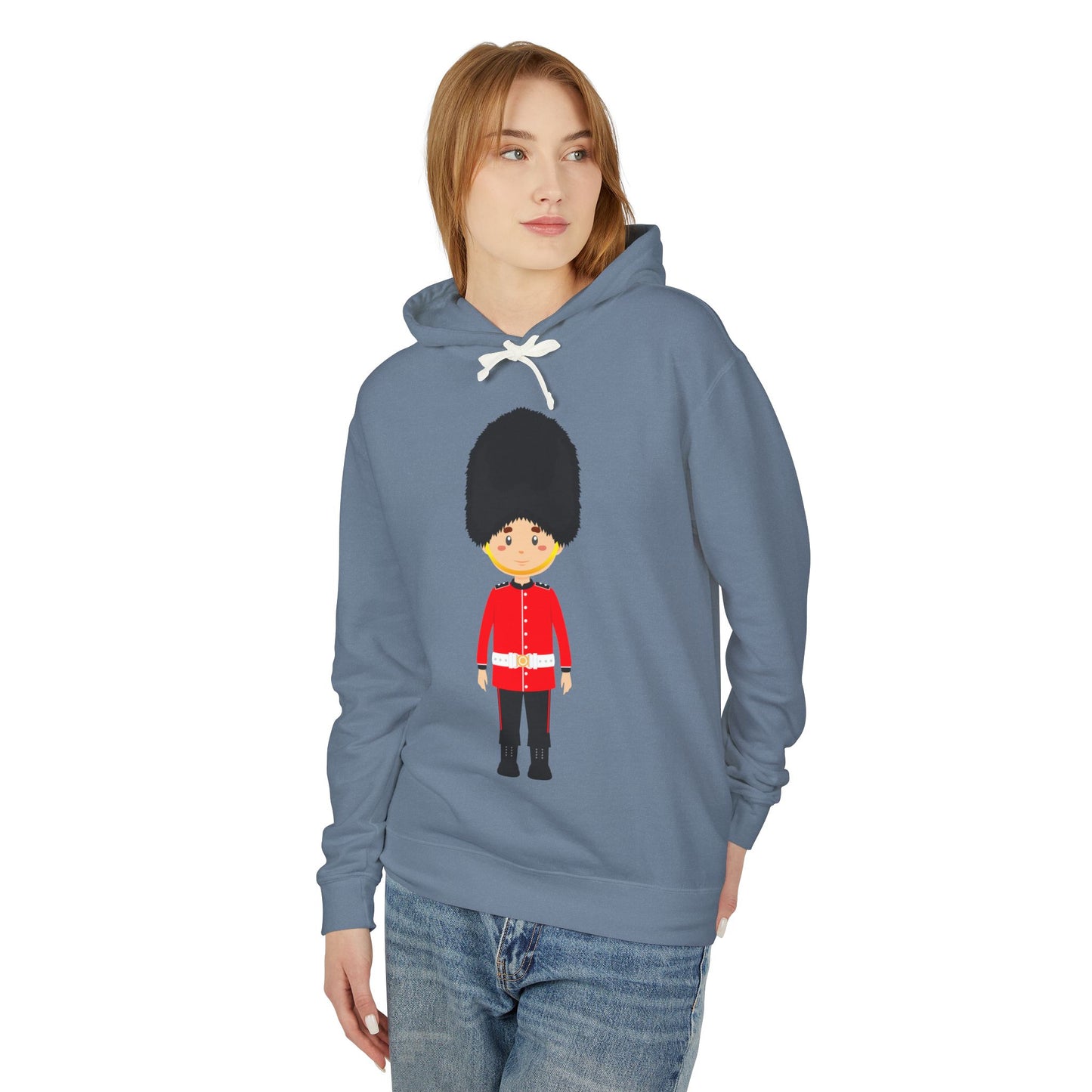 Unisex Lightweight Hooded Sweatshirt - Scarlet Pride - The Classic British Soldier