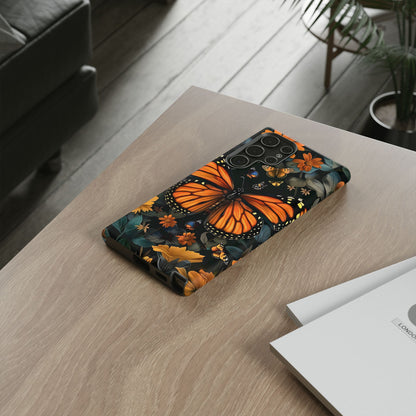 Monarch Butterfly Phone Case, Tough Cases, Nature Lover Gift, Floral Mobile Cover, Eco-Friendly Phone Accessory, Butterfly Design