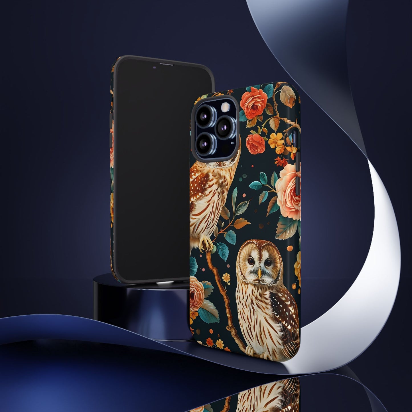 Owl Phone Case with Floral Design, Tough Phone Cover for Nature Lovers, Gift for Bird Enthusiasts, Stylish Protection for Smartphones, [...]