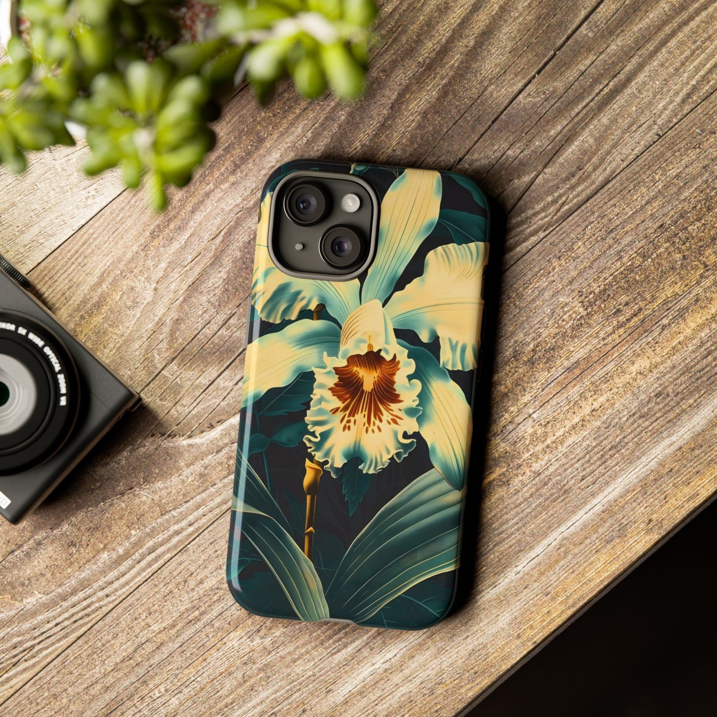 Floral Phone Case - Tough Cases with Orchid Design, Durable Smartphone Cover for Nature Lovers, Floral Gift for Her, Botanical [...]