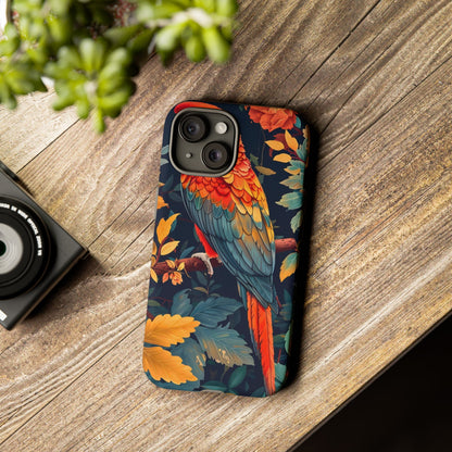 Vibrant Parrot Phone Case - Tough, Stylish, Nature-Inspired, Tropical, Wildlife, Perfect Gift, Summer Vibes