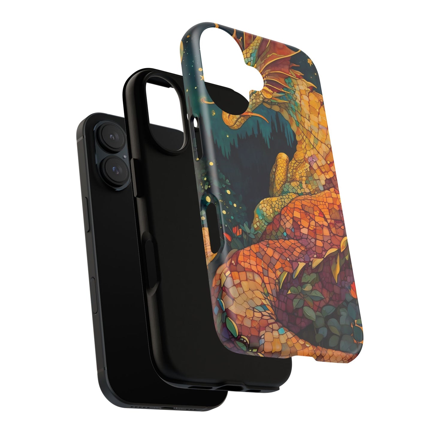 Dragon Art Phone Case, Tough Phone Cover, Fantasy Gift, Unique Mobile Accessory, Dragon Lover Gift, Stylish Protection