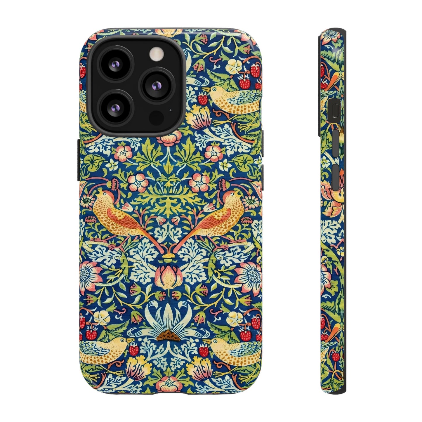 Floral Phone Case | Tough Cases, Stylish Protection, Unique Gift, Eco-Friendly, Floral Pattern, Bird Design