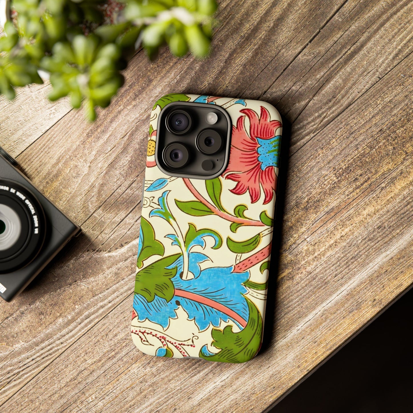 Tough Floral Phone Case - Artistic Smartphone Cover, Floral Print Gift, Protective Case | For Nature Lovers, Stylish Accessory, Phone [...]