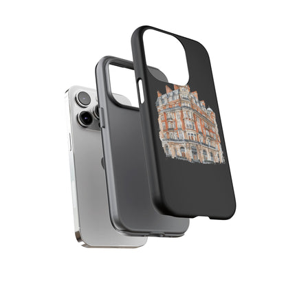 Cityscape Phone Case, Tough Phone Cover, Urban Art Case, Vintage Architecture Design, Gift for Travelers, Stylish Phone Accessory