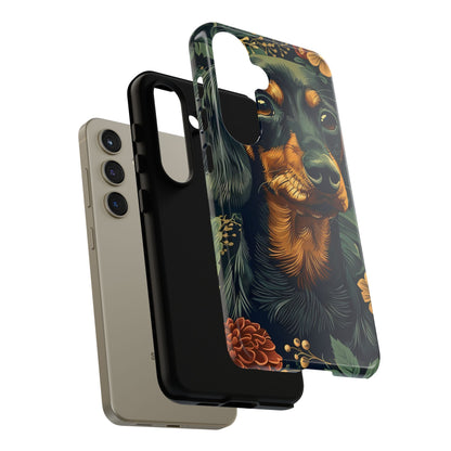 Dachshund Phone Case, Floral Pet Phone Cover, Dog Lover Gift, Tough Phone Case, Custom Dachshund Design, Unique Dog Owner Accessory