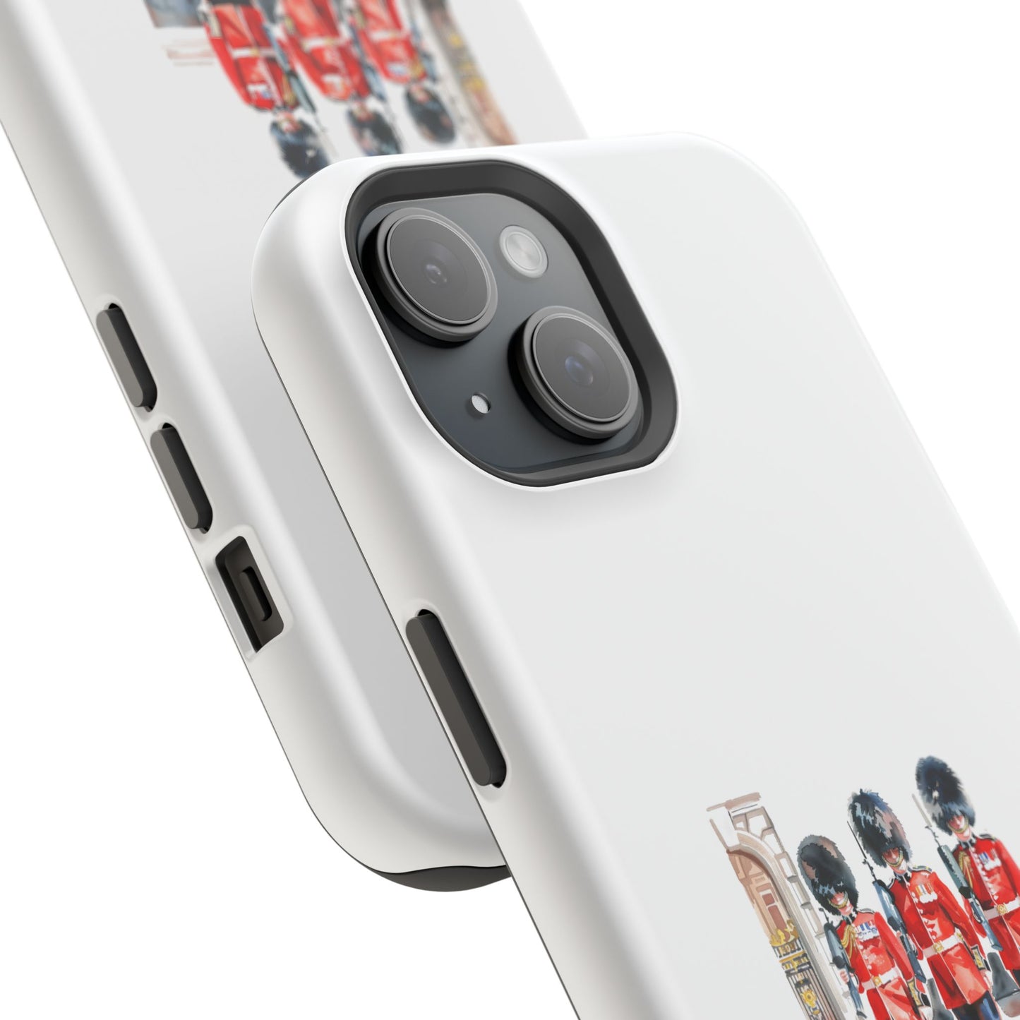 Stylish Magnetic Phone Case with Guards Design, Fun Phone Cover, Unique Gifts for Tech Lovers, Elegant Protection for All Phones