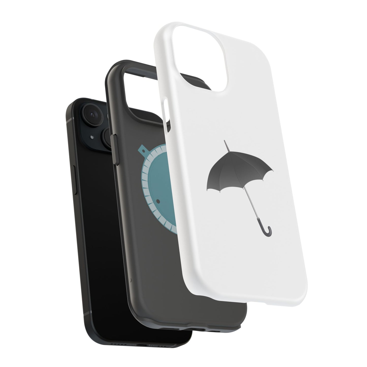 Stylish Magnetic Tough Cases with Umbrella Design, Custom Phone Cases, Durable Cell Phone Covers, Unique Gift Ideas, Rainy Day Accessories