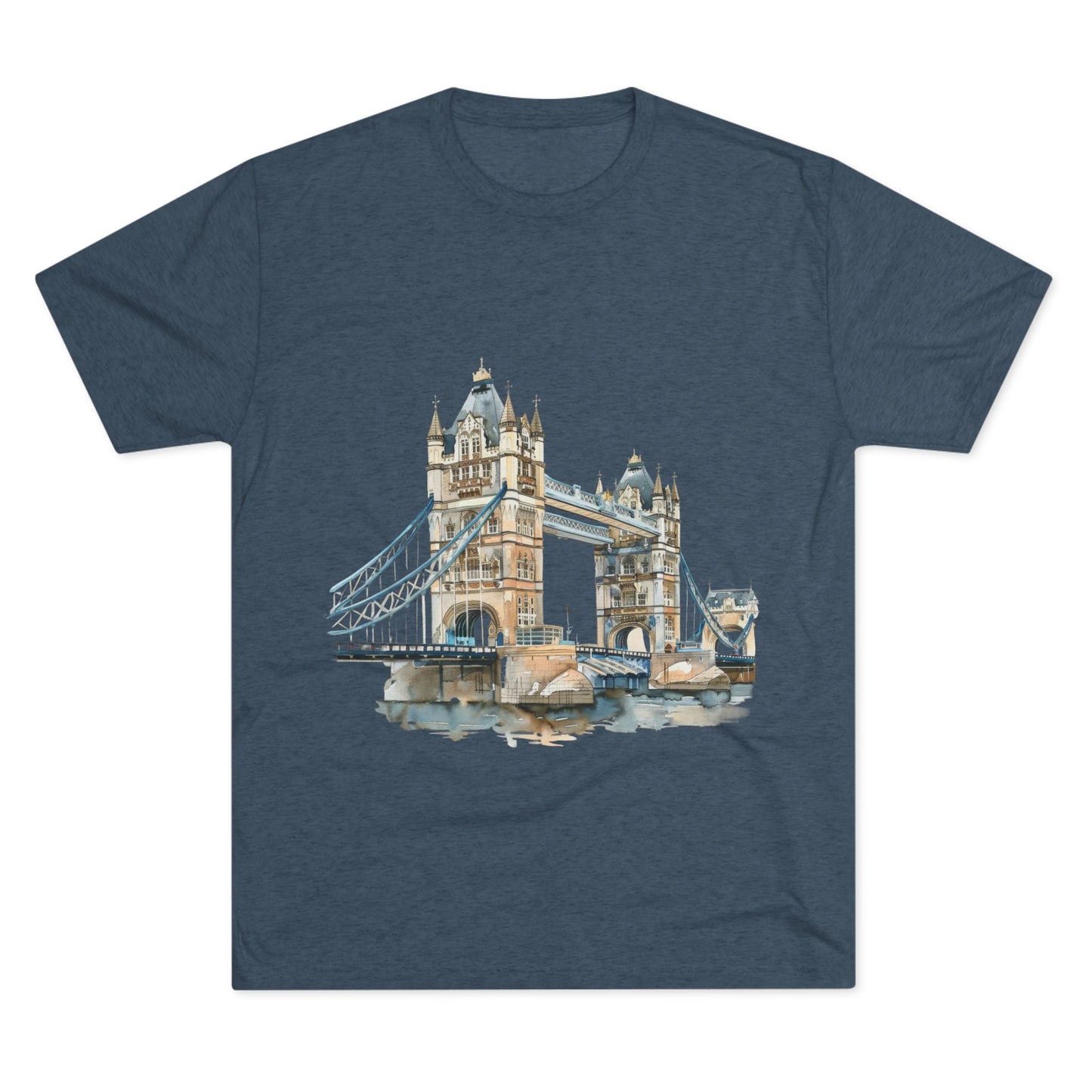 London Bridge Elegant Unisex Tri-Blend Crew Tee