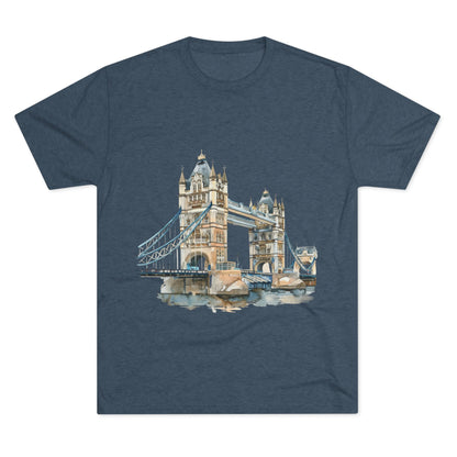 London Bridge Elegant Unisex Tri-Blend Crew Tee