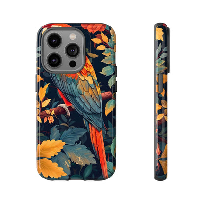 Vibrant Parrot Phone Case - Tough, Stylish, Nature-Inspired, Tropical, Wildlife, Perfect Gift, Summer Vibes
