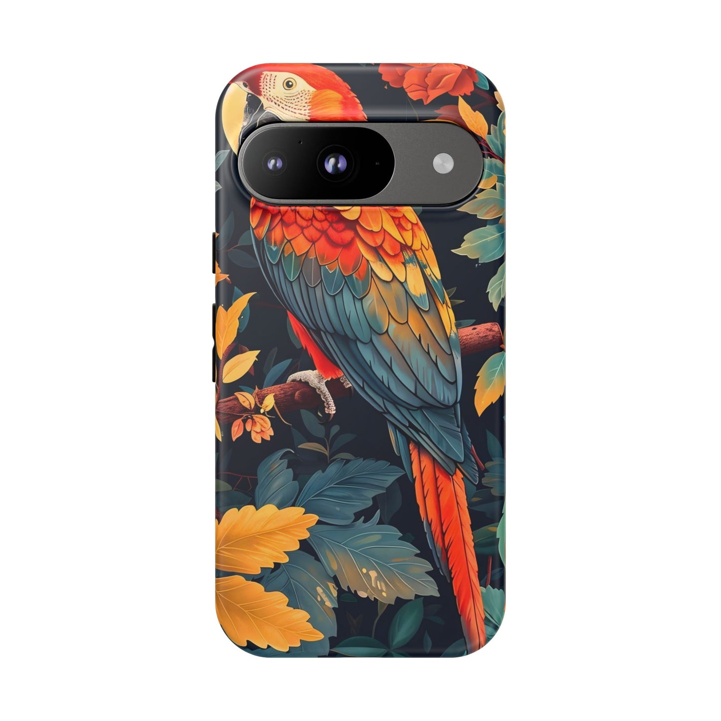 Vibrant Parrot Phone Case - Tough, Stylish, Nature-Inspired, Tropical, Wildlife, Perfect Gift, Summer Vibes