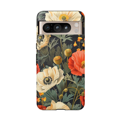 Floral Phone Case, Tough Cases with Botanical Design, Flower Protection Case, Gift for Nature Lovers, Eco-Friendly Mobile Cover