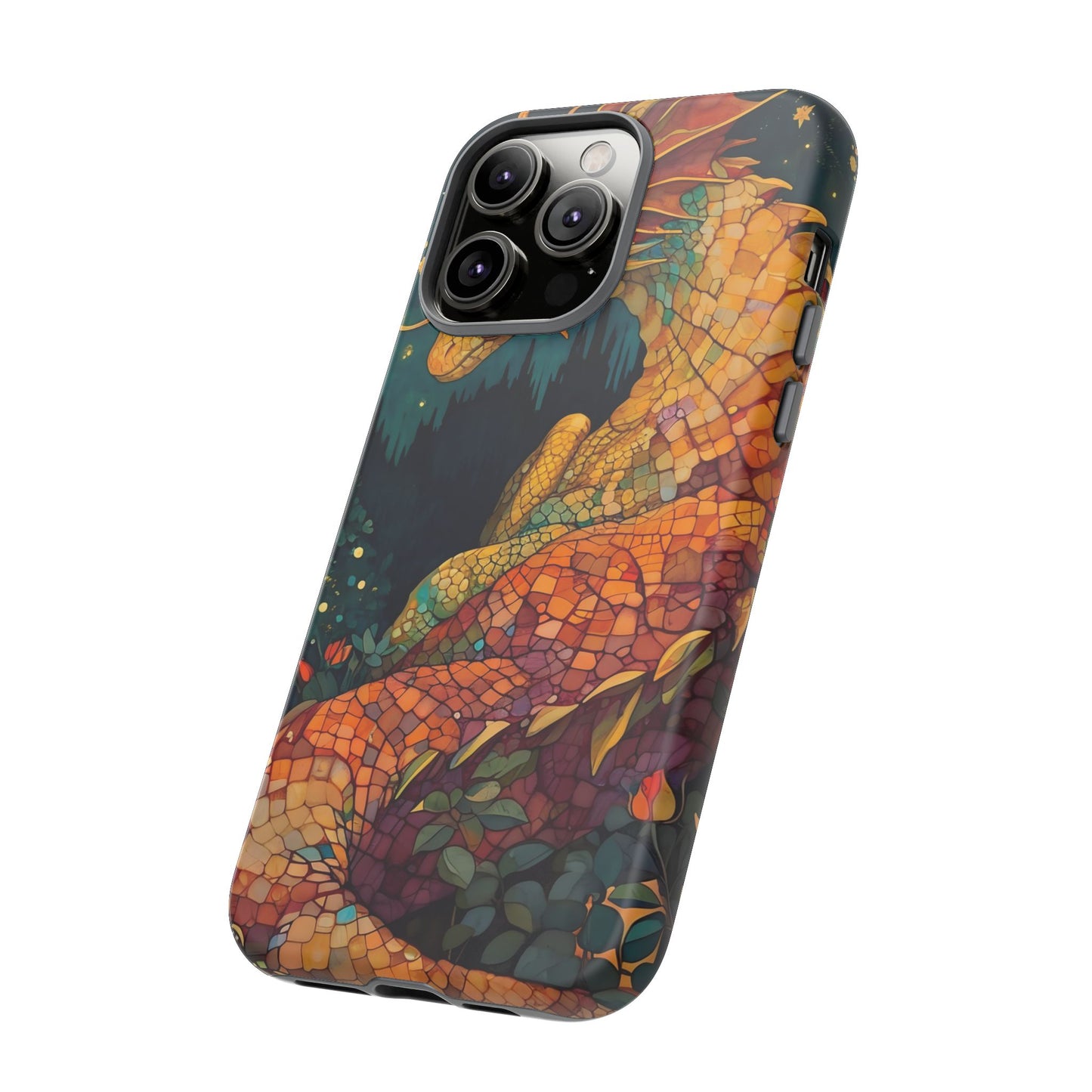 Dragon Art Phone Case, Tough Phone Cover, Fantasy Gift, Unique Mobile Accessory, Dragon Lover Gift, Stylish Protection