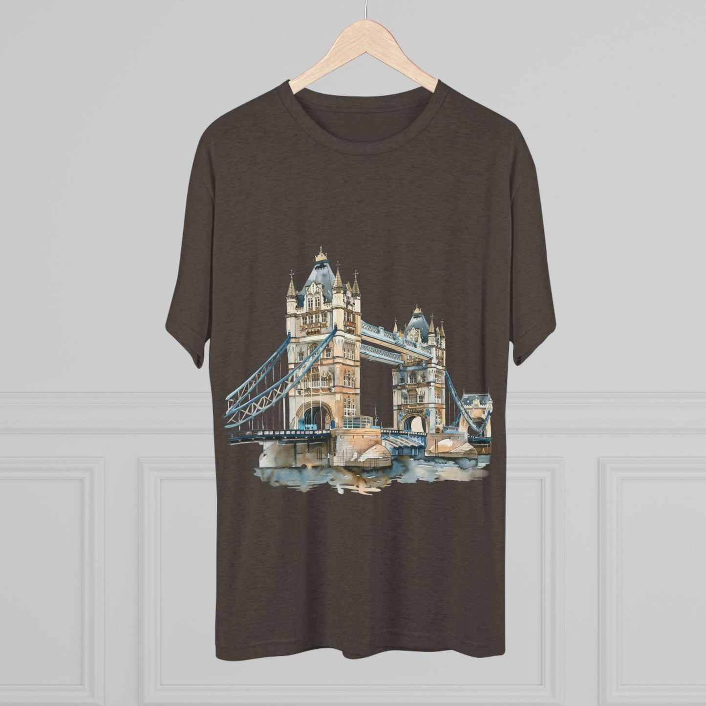 London Bridge Elegant Unisex Tri-Blend Crew Tee