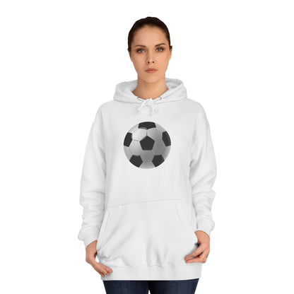 Dynamic Football Design - Sports Passion and Energetic Unisex College Hoodie