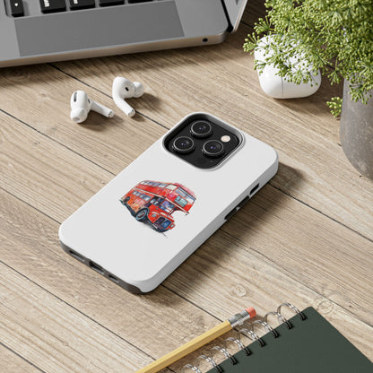 London Bus Tough Phone Case - Stylish Protection for Urban Adventurers