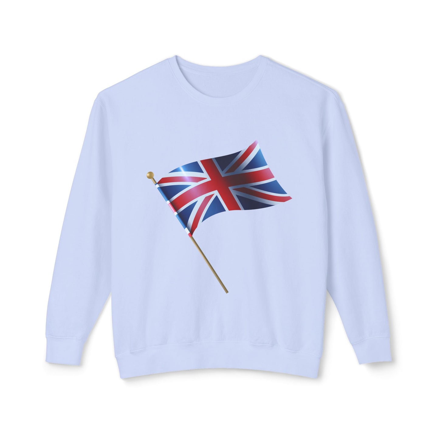 Unisex Lightweight Crewneck Sweatshirt - Classic UK Flag