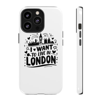 London City iPhone Case, Tough Phone Cover, Travel Gift, London Souvenir, Adventure Accessory, Wanderlust Decor