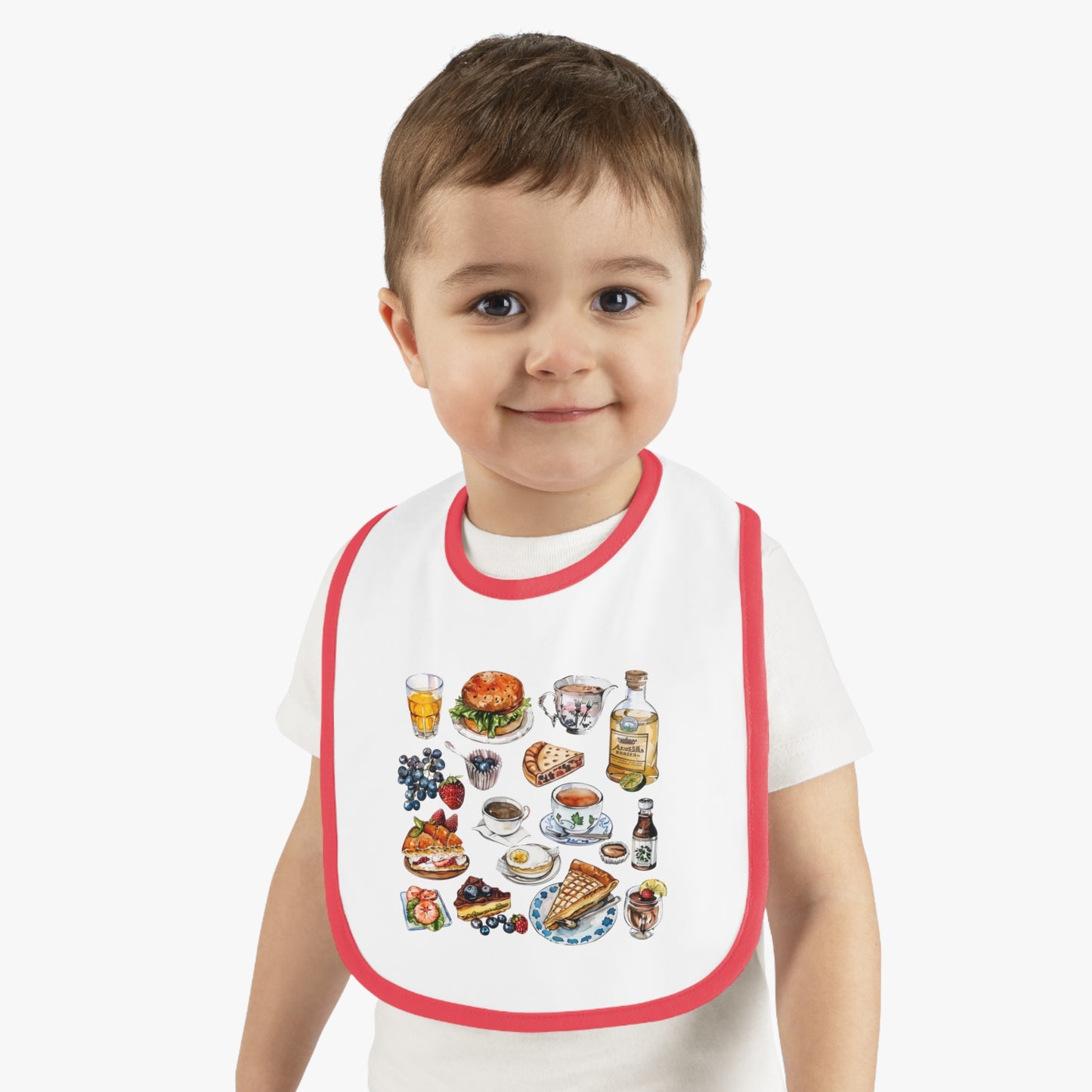 Cute Foodie Baby Bib, Adorable Baby Accessory, Perfect for Gift, Dining Essential, Child-friendly Design