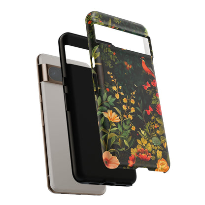 Floral Tough Phone Case, Nature-Inspired Design, Ideal for Garden Lovers, Gift for Birthdays, Christmas, Eco-Friendly Accessory