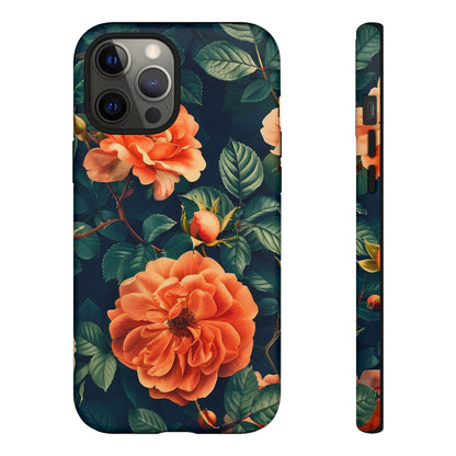 Floral Phone Case, Tough Cases for Nature Lovers, Botanical Design, Phone Protection, Gift for Her, Trending Floral Accessories
