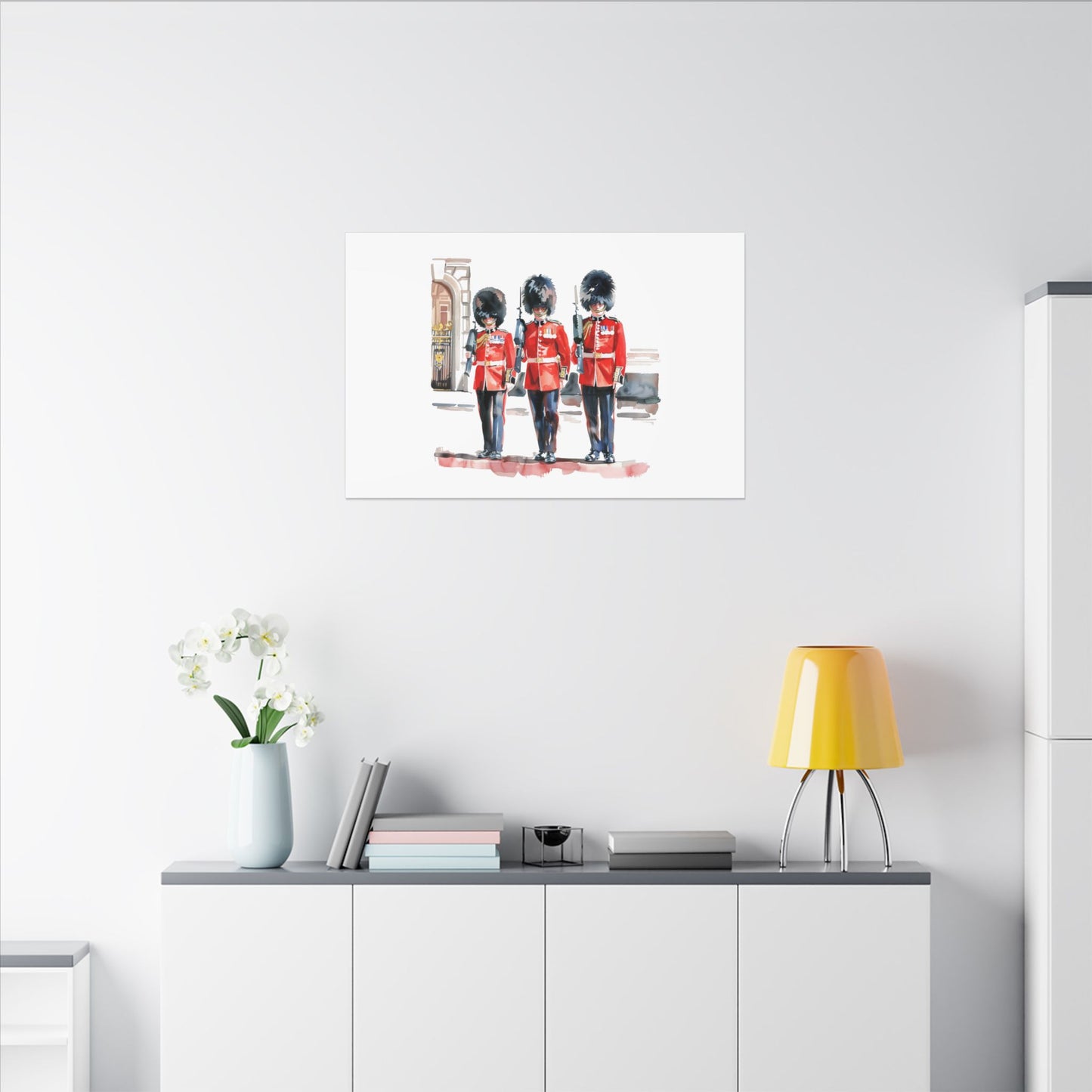 Royal Guards Canvas Print, British Wall Art, Home Decor, Unique Gift, London Culture
