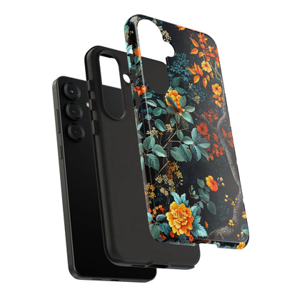 Floral Phone Case | Tough Cases, Protective Cover, Gift for Her, Autumn Vibes, Floral Phone Accessory, Unique Design