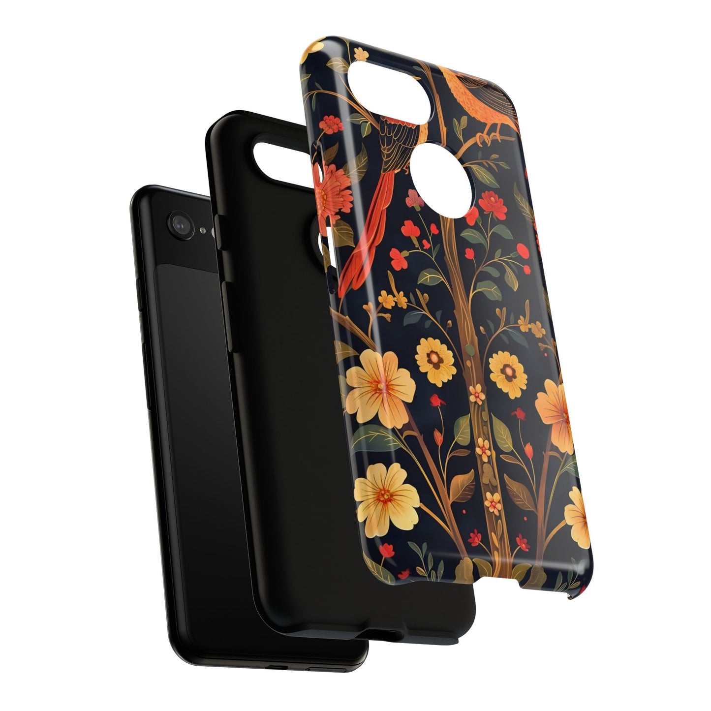 Floral Phone Case, Tough Cases, Flower Pattern, Phone Accessory, Gift for Her, Stylish Tech Cover, Nature Lover's Gift